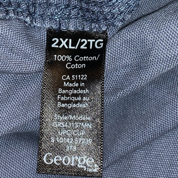 Cotton George Pants, 2XL, Blue - Picture 6 of 9